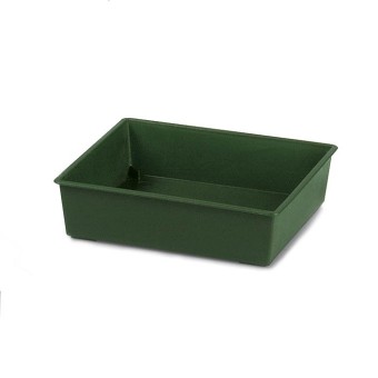 Barquette carrée verte (x12)