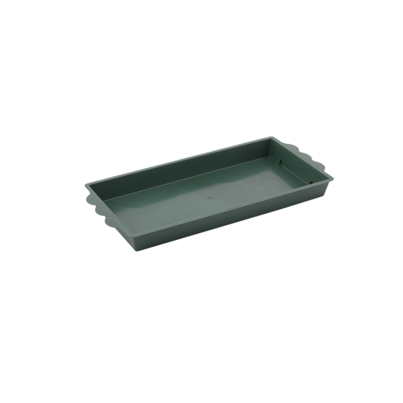 Barquette Rectangle verte pour 1 brique de mousse (x25)