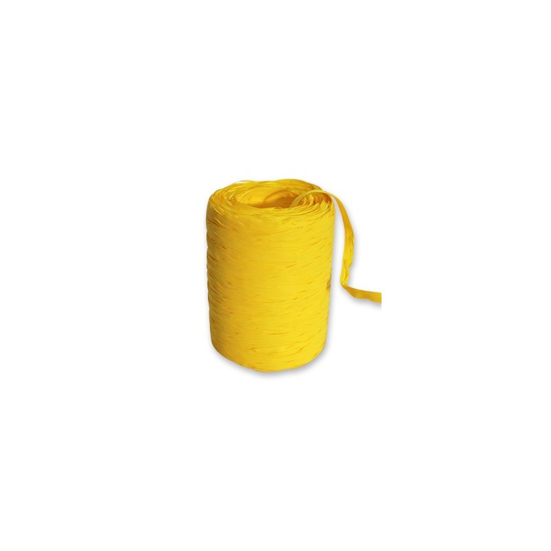 Raphia Synthétique jaune