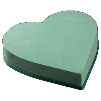 Cœur base plastique, mousse h 5cm