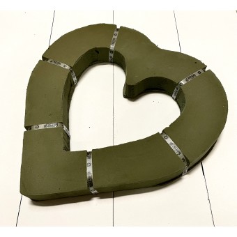 Coeur ouvert Mousse Florale (x2)