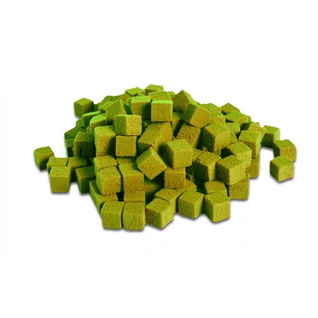 Cube 2cm Mousse Polyuréthane "FLORIDE"  Vert anis (x300) 